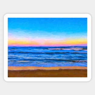 Sunrise on the Beach Sticker